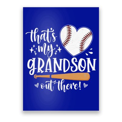 That's My Grandson Out There Baseball Grandma Mother's Day Poster