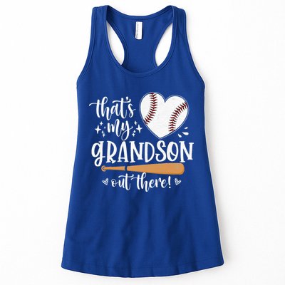That's My Grandson Out There Baseball Grandma Mother's Day Womens Tank Top