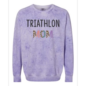 Triathlon Mom Gift Triathlete Gift Funny Triathlon Gift Colorblast Crewneck Sweatshirt