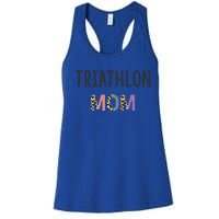 Triathlon Mom Gift Triathlete Gift Funny Triathlon Gift Women's Racerback Tank