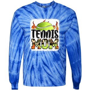 Tennis Mom Gift Camouflage Tennis Mom Gift Tie-Dye Long Sleeve Shirt