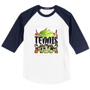 Tennis Mom Gift Camouflage Tennis Mom Gift Baseball Sleeve Shirt