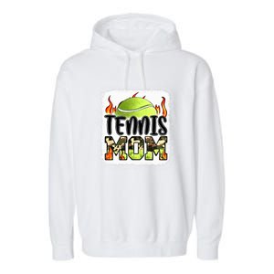 Tennis Mom Gift Camouflage Tennis Mom Gift Garment-Dyed Fleece Hoodie