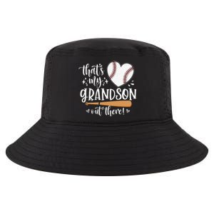 That's My Grandson Out There Baseball Grandma Mother's Day Cool Comfort Performance Bucket Hat