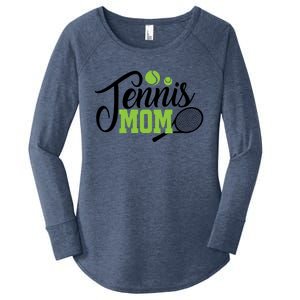 Tennis Mom Gift For Tennis Playing Mom Gift Tennis Gift Women's Perfect Tri Tunic Long Sleeve Shirt