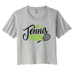 Tennis Mom Gift For Tennis Playing Mom Gift Tennis Gift Women's Crop Top Tee