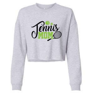 Tennis Mom Gift For Tennis Playing Mom Gift Tennis Gift Cropped Pullover Crew