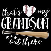 That's My Grandson Out There Baseball Flexfit Unipanel Trucker Cap