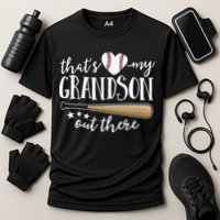 That's My Grandson Out There Baseball Cooling Performance Crew T-Shirt