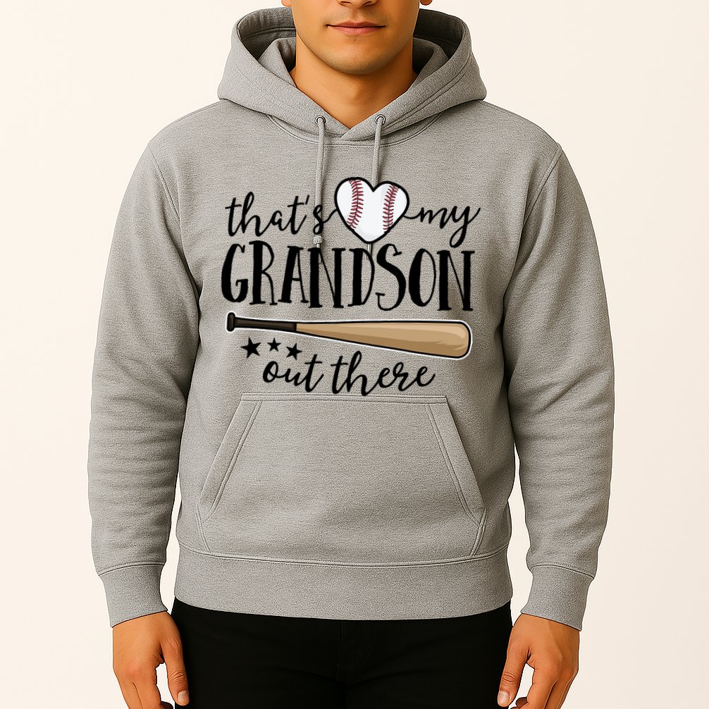 That's My Grandson Out There Baseball Hoodie