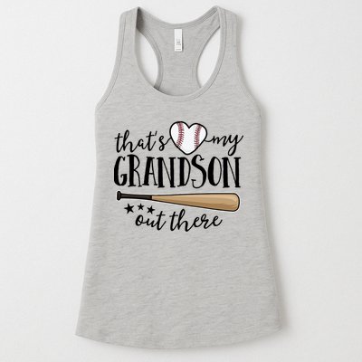 That's My Grandson Out There Baseball Womens Tank Top