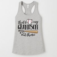 That's My Grandson Out There Baseball Womens Tank Top