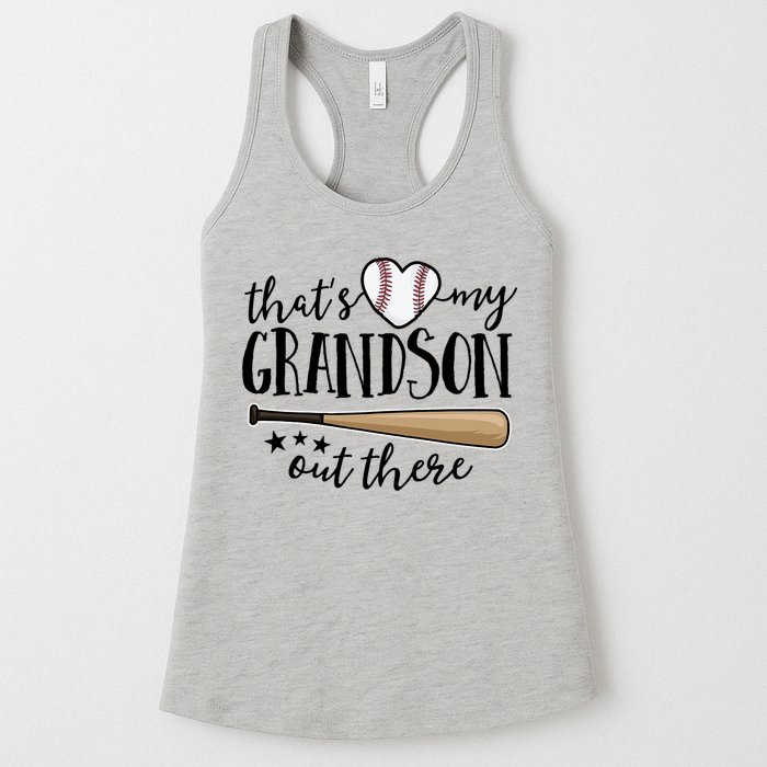 That's My Grandson Out There Baseball Womens Tank Top