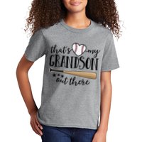 That's My Grandson Out There Baseball Kids T-Shirt