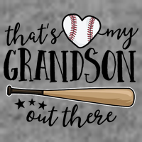 That's My Grandson Out There Baseball Kids T-Shirt