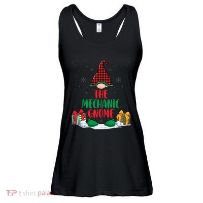 The Mechanic Gnome Xmas Holiday Auto Repairman Christmas Ladies Essential Flowy Tank