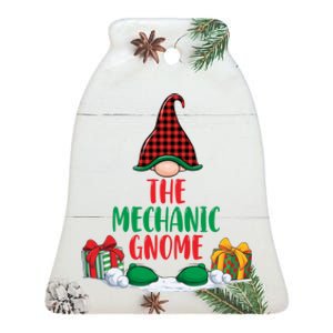 The Mechanic Gnome Xmas Holiday Auto Repairman Christmas Ceramic Bell Ornament