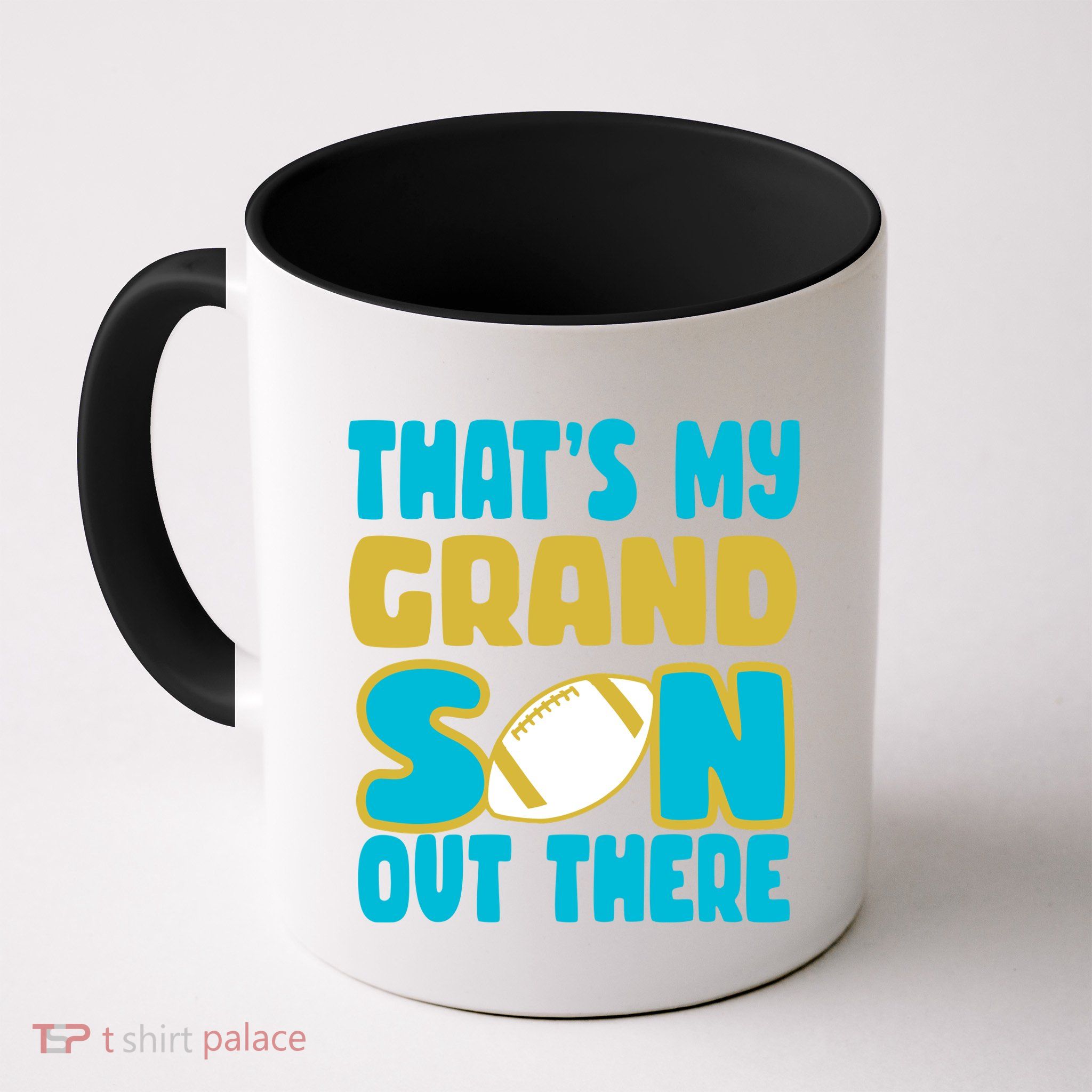That's My Grandson Out There Football Mug