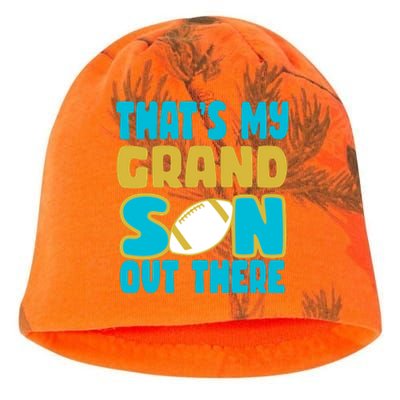 That's My Grandson Out There Football Kati - Camo Knit Beanie