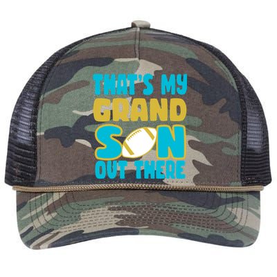 That's My Grandson Out There Football Retro Rope Trucker Hat Cap