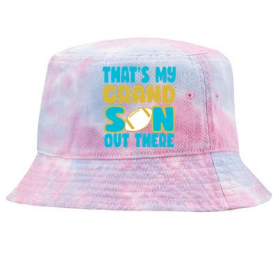 That's My Grandson Out There Football Tie-Dyed Bucket Hat