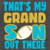 That's My Grandson Out There Football Vector Backpack