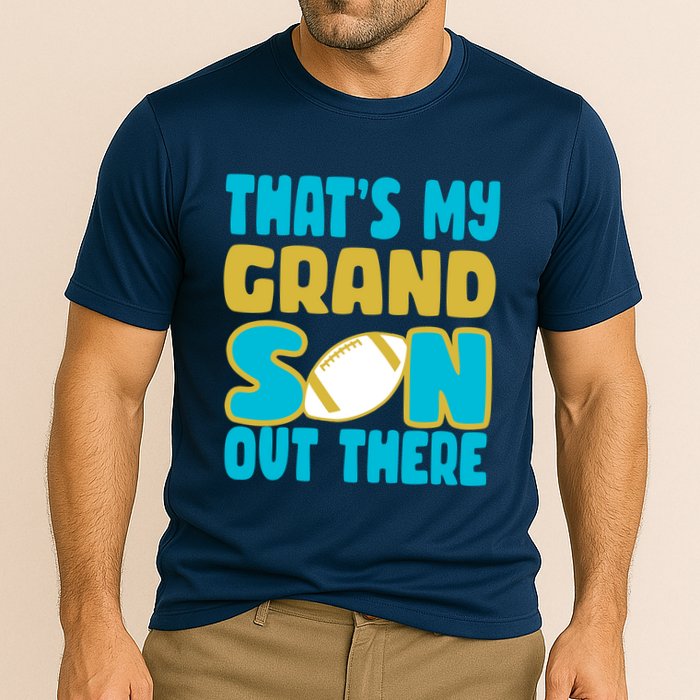 That's My Grandson Out There Football Cooling Performance Crew T-Shirt