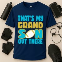 That's My Grandson Out There Football Cooling Performance Crew T-Shirt