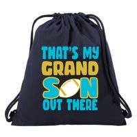 That's My Grandson Out There Football Drawstring Bag