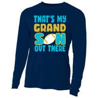 That's My Grandson Out There Football Cooling Performance Long Sleeve Crew