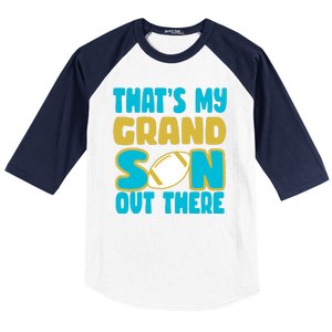 That's My Grandson Out There Football Baseball Sleeve Shirt