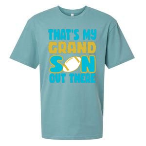 That's My Grandson Out There Football Sueded Cloud Jersey T-Shirt