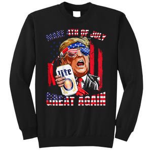 Trump Make Great Again Drinking Beer Sweatshirt