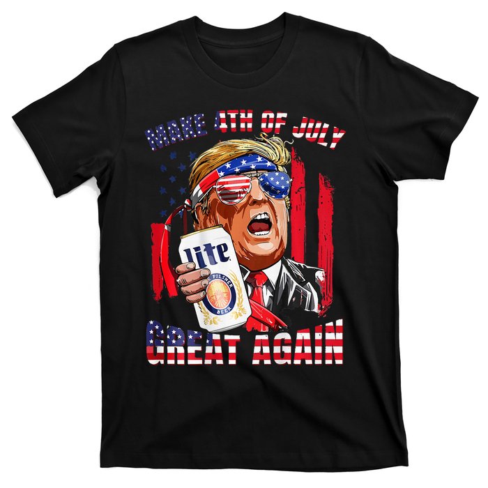 Trump Make Great Again Drinking Beer T-Shirt