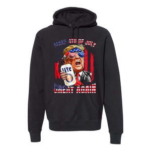 Trump Make Great Again Drinking Beer Premium Hoodie