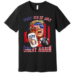 Trump Make Great Again Drinking Beer Premium T-Shirt