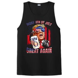 Trump Make Great Again Drinking Beer PosiCharge Competitor Tank