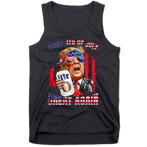 Trump Make Great Again Drinking Beer Tank Top