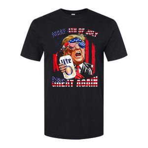 Trump Make Great Again Drinking Beer Softstyle CVC T-Shirt