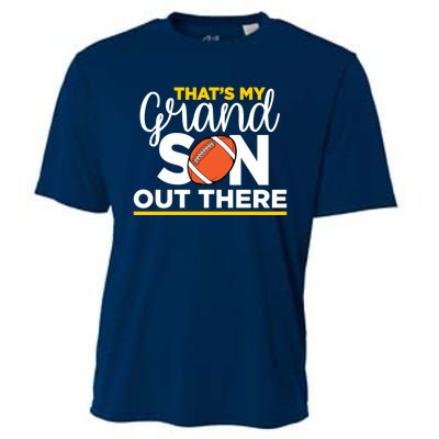 That's My Grandson Out There Football Grandma Cooling Performance Crew T-Shirt