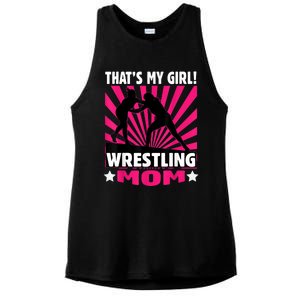 That's My Girl Girls Wrestling Wrestling Mom Ladies PosiCharge Tri-Blend Wicking Tank