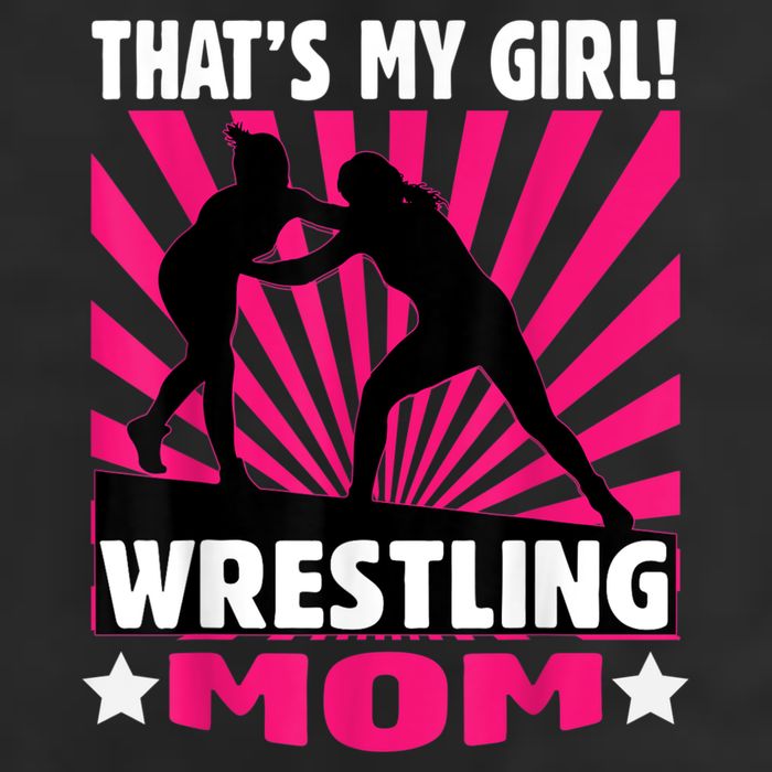 That's My Girl Girls Wrestling Wrestling Mom 7 Panel Mesh Trucker Snapback Hat