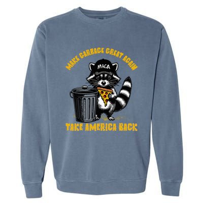 Trump Make Garbage Great Again 2024 Election Maga Win Garment-Dyed Sweatshirt