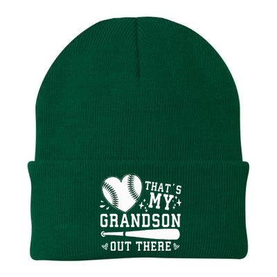 ThatS My Grandson Out There Baseball Grandma MotherS Day Knit Cap Winter Beanie