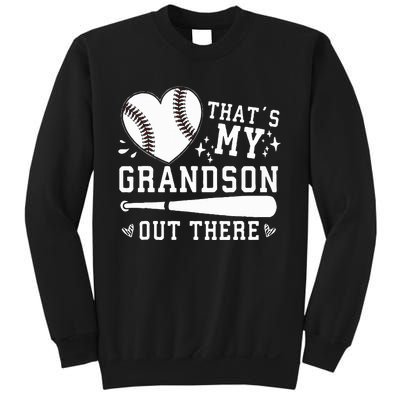 ThatS My Grandson Out There Baseball Grandma MotherS Day Sweatshirt