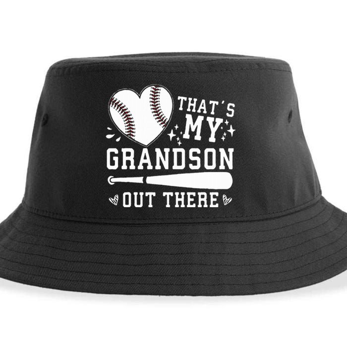 ThatS My Grandson Out There Baseball Grandma MotherS Day Sustainable Bucket Hat