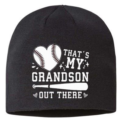 ThatS My Grandson Out There Baseball Grandma MotherS Day Sustainable Beanie