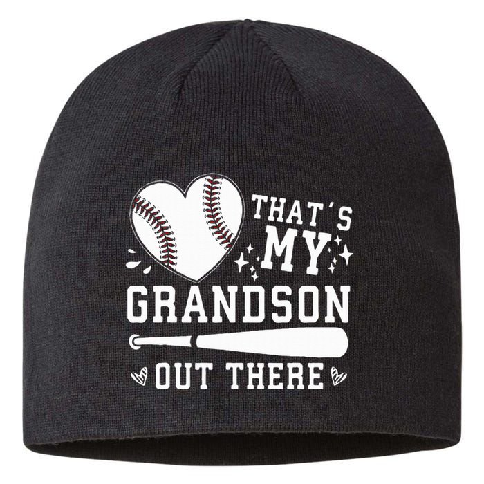 ThatS My Grandson Out There Baseball Grandma MotherS Day Sustainable Beanie