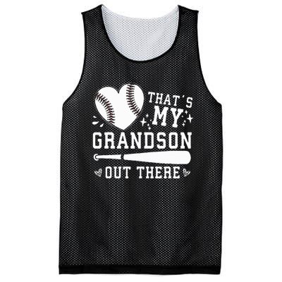 ThatS My Grandson Out There Baseball Grandma MotherS Day Mesh Reversible Basketball Jersey Tank