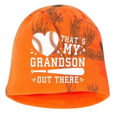 ThatS My Grandson Out There Baseball Grandma MotherS Day Kati - Camo Knit Beanie